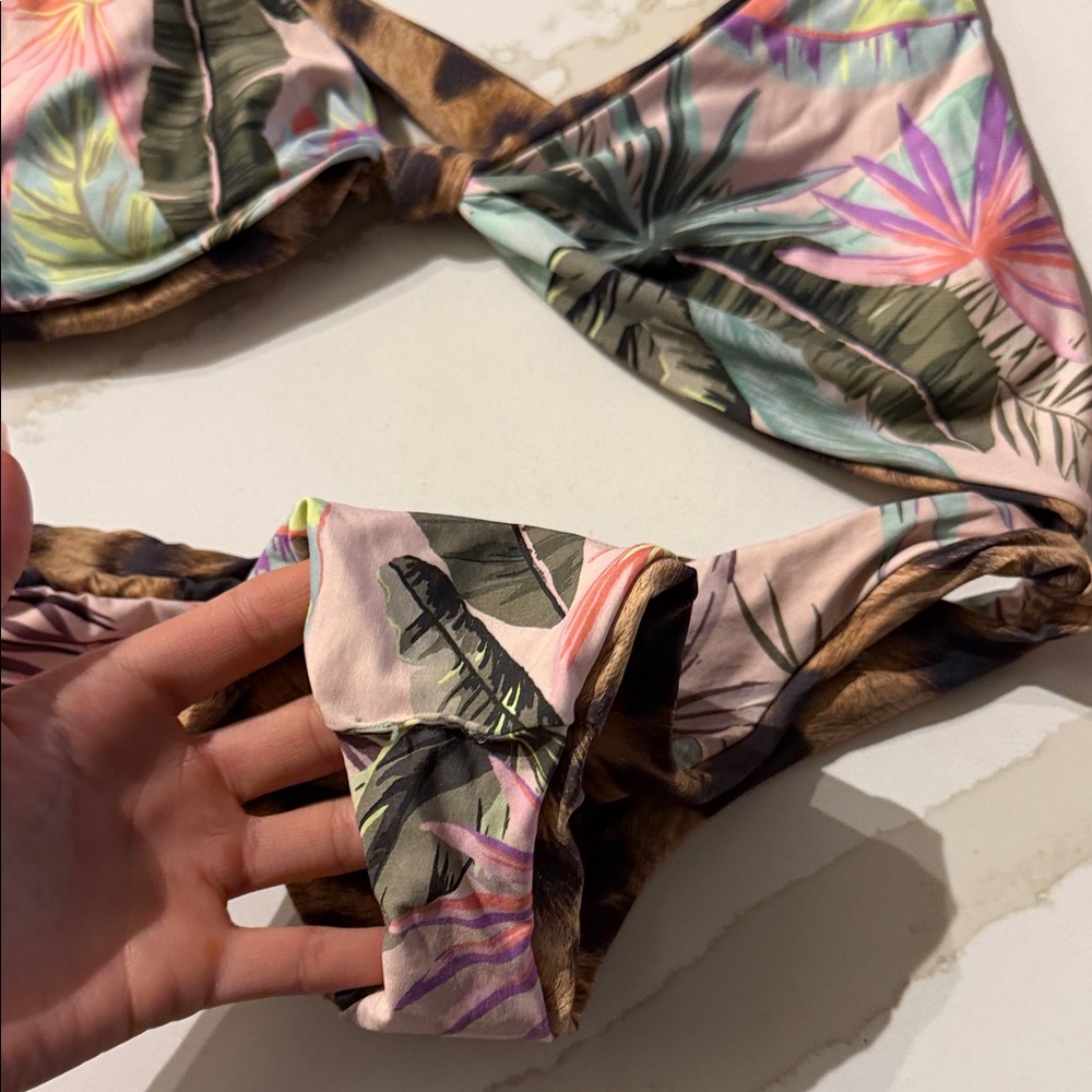 Reversible Leopard Print Bikini Set - image 3